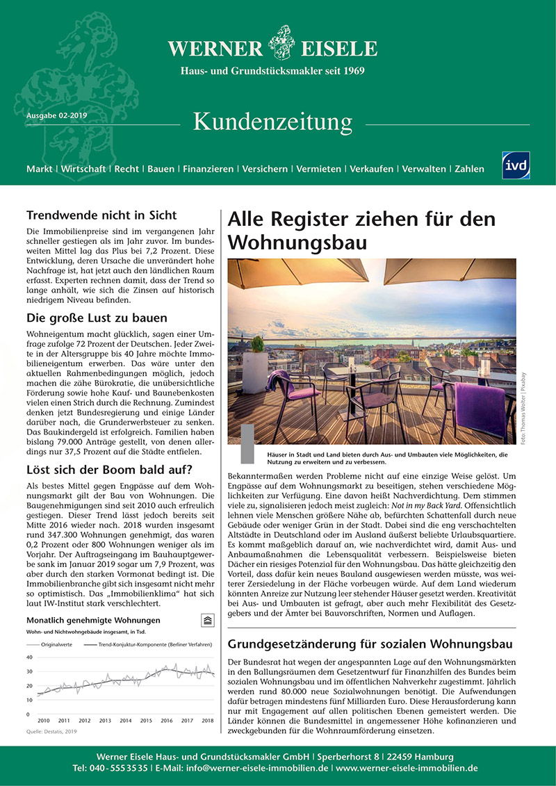 KUNDENZEITUNG AUSGABE 02.2019 Werner Eisele Haus und